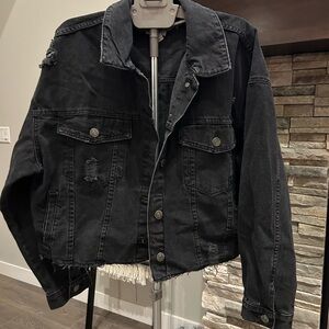 Stylish Black Denim Jacket